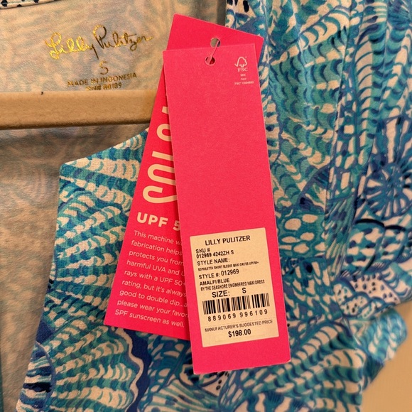 Lilly Pulitzer Sophiletta Short Sleeve Maxi Dress UPF 50+ - Picture 4 of 5